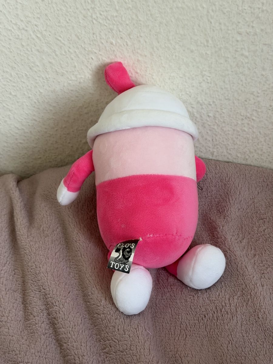 Bambole: Bubble Tea Kuscheltier mit Sonnenbrille & Sticker, Rosa, 25c – Nuovo (secondo la descrizione) da Jona venduto da biy_f8qm 3