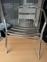 Aluminium Stuhl silber guter Zustand