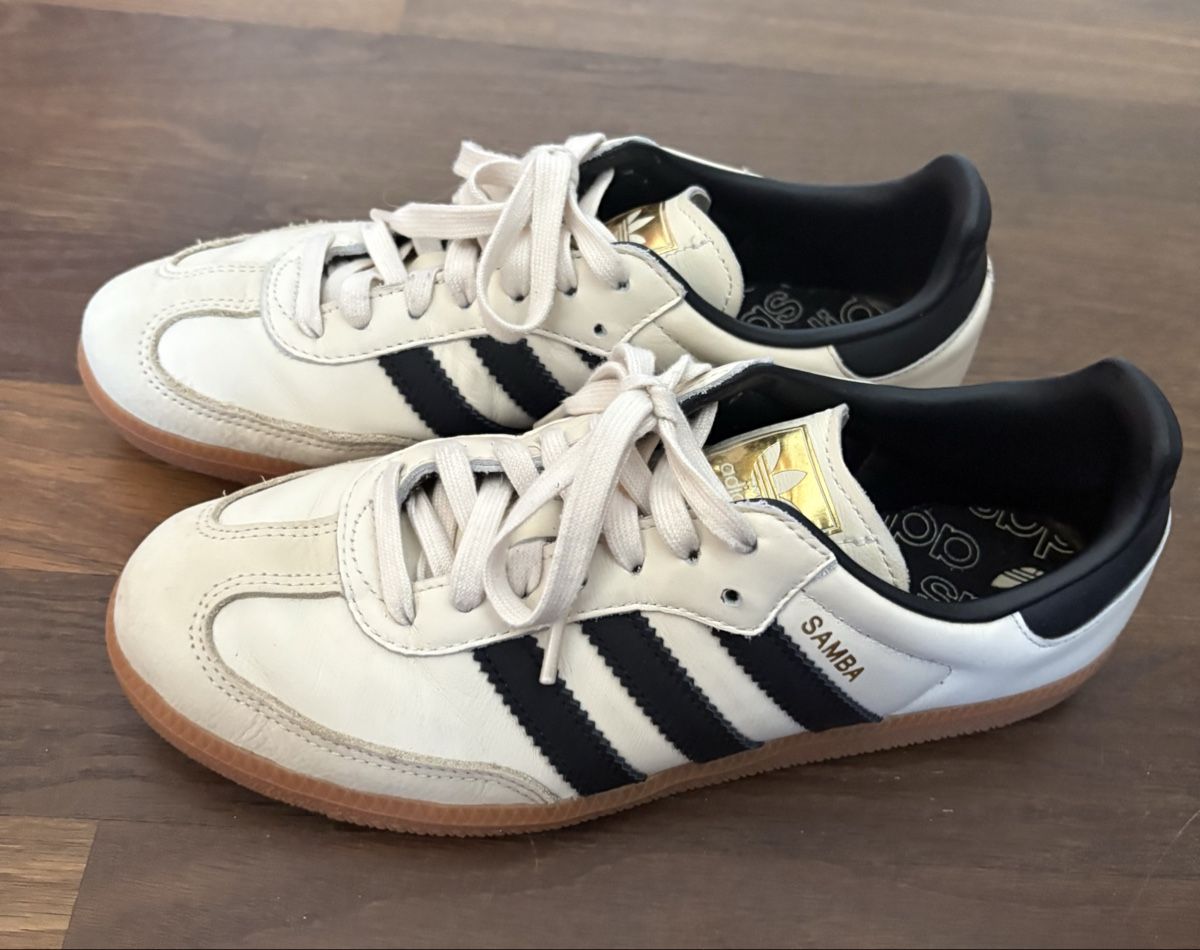 Adidas Scarpe da uomo: Adidas Samba beige schwarz Gr. 40 – Usato da Baden venduto da est_92cz 2