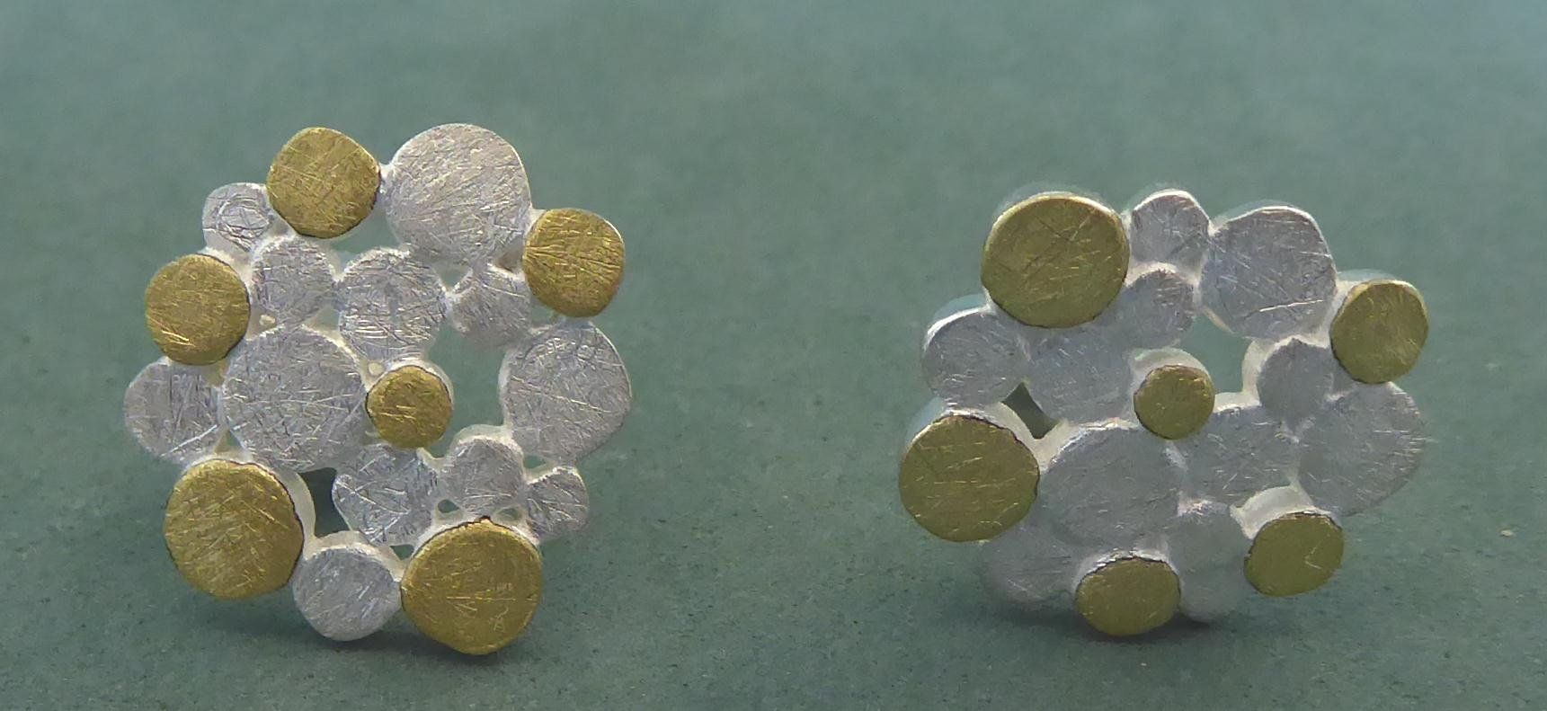 Orecchini pendenti & Orecchini a lobo: Ohrstecker 925 Silber mit Teilvergoldung – Usato da Muri AG venduto da silvermouse007 1