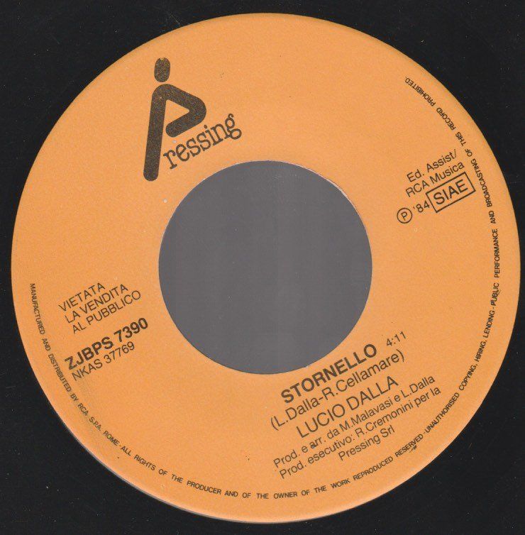 Vinyles: 7 " juke box DALLA LUCIO STORNELLO / WASHINGTON – D'occasion à Vezia par Aquarius_Age