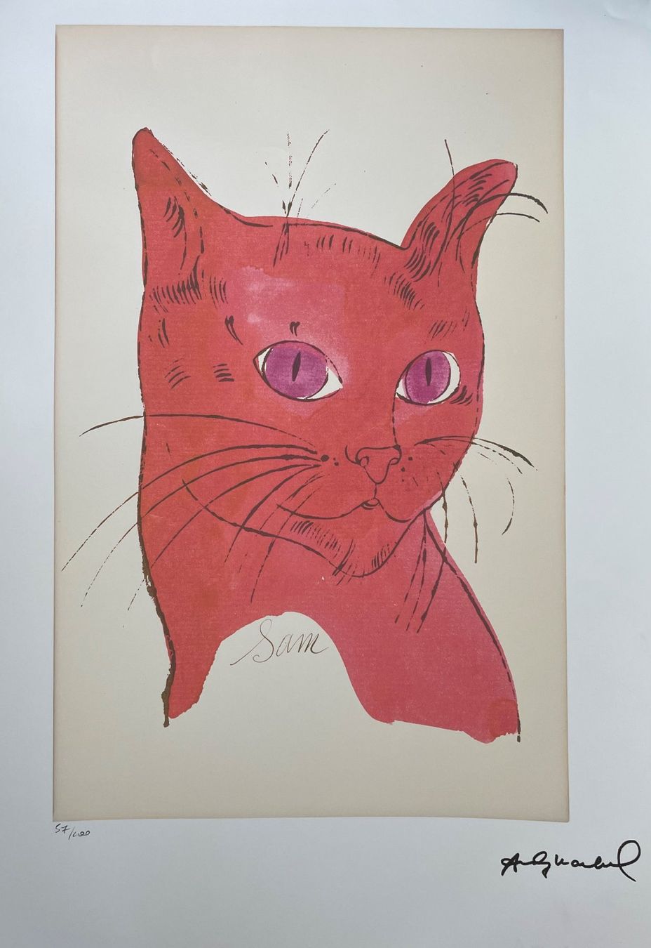 Grafica & Litografie: Andy Warhol - Katze Sam - Litographie – Nuovo (secondo la descrizione) da Winterthur venduto da Pepe83