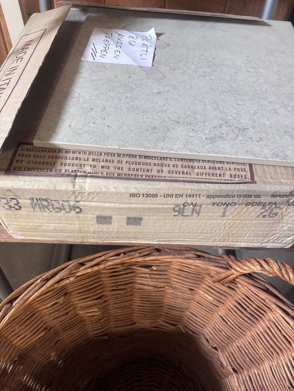 Bodenbeläge: Bodenplatten beige/weiss – Neu und originalverpackt aus Koppigen von alfa35 2