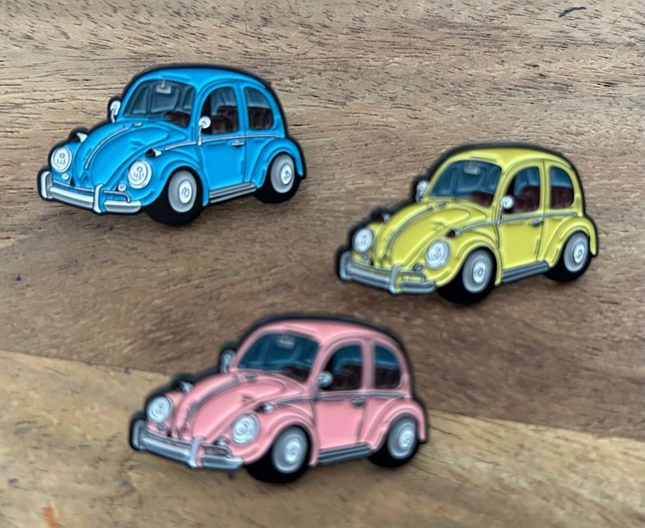 Placchette & Badge: Set 3x Pin VW Käfer – Nuovo e nell'imballaggio originale da Geneve venduto da vane267