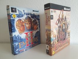 PC Games Age of Empires 1+2 (1997-1999) Big Box Bundle