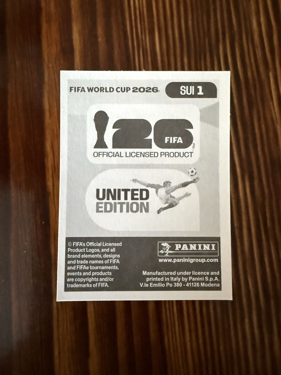 Panini Carte collezionabili: Panini SUI 1 Schweiz WM 2026 – Nuovo (secondo la descrizione) da Wolfhausen venduto da lunaire01 1