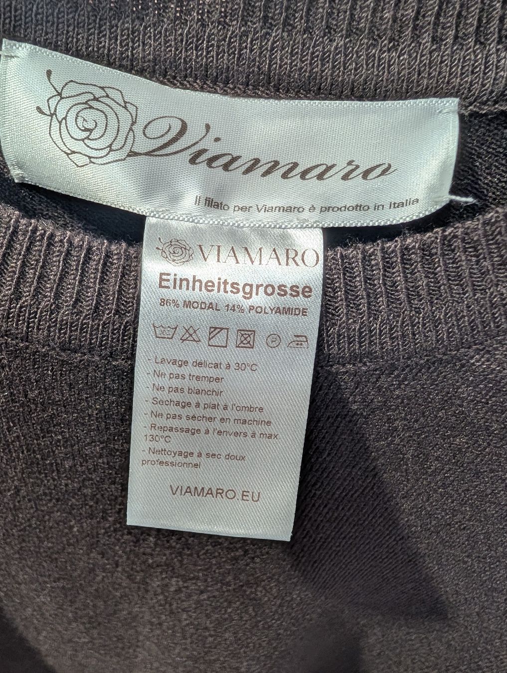Pullover & Sweatshirts: Strickshirt Kurzarm  Braun  Grösse L  – Neu und originalverpackt aus Bern von DimiBern 1