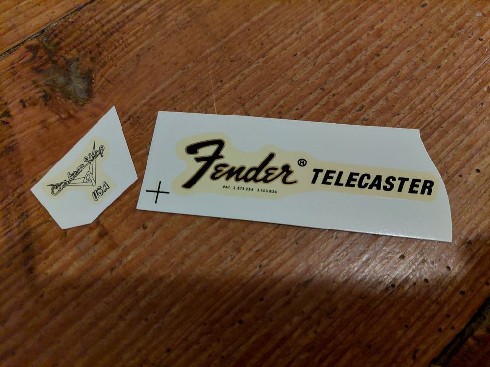 Fender Telecaster Custom Shop Waterslide Decal Kaufen auf Ricardo