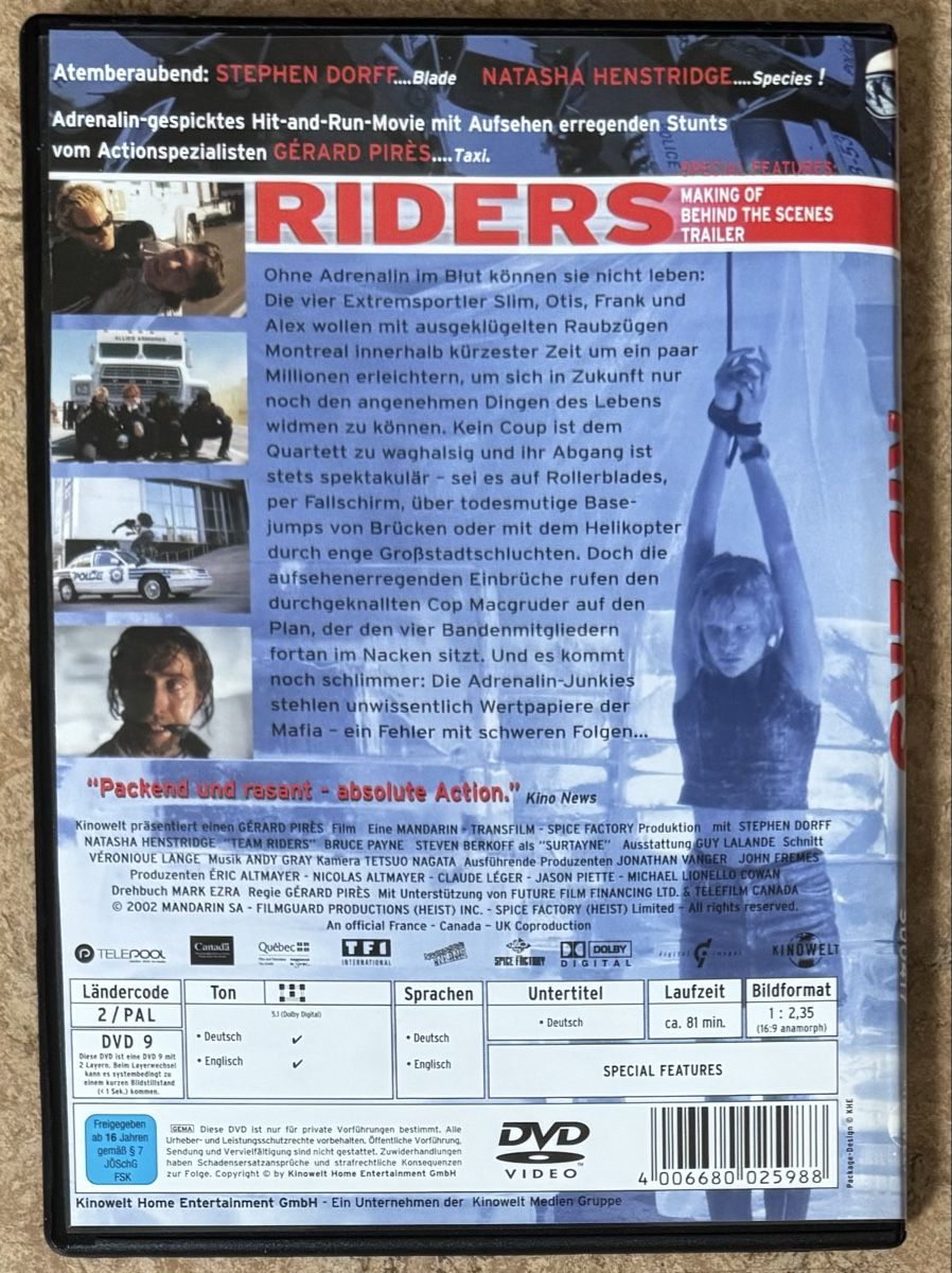 Tous les DVDs: RIDERS  – Neuf (Voir description) à Dietikon par AndreaSch01 1