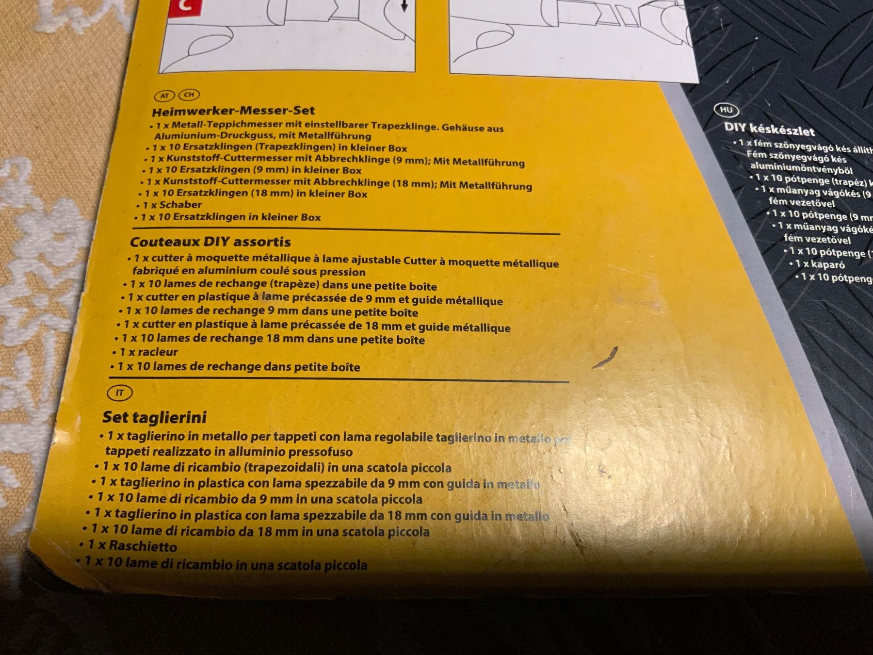 Tutti gli attrezzi: Heimwerker-Messer-Set (8-teilig) – Nuovo e nell'imballaggio originale da Kreuzlingen venduto da son_8cwm 4