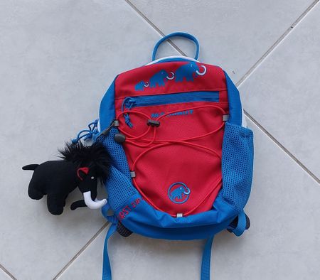 Mammut Kinder Rucksack rot blau gebrauchter Zustand