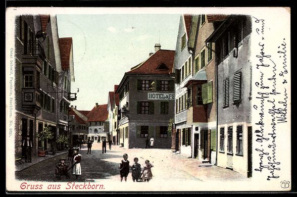 Cartes postales: AK Steckborn, Partie mit Hotel – D'occasion à Berlin par bartko-reher