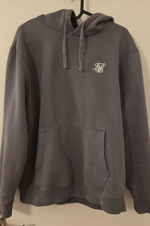 SikSilk Hoodie, Grau, Grösse M
