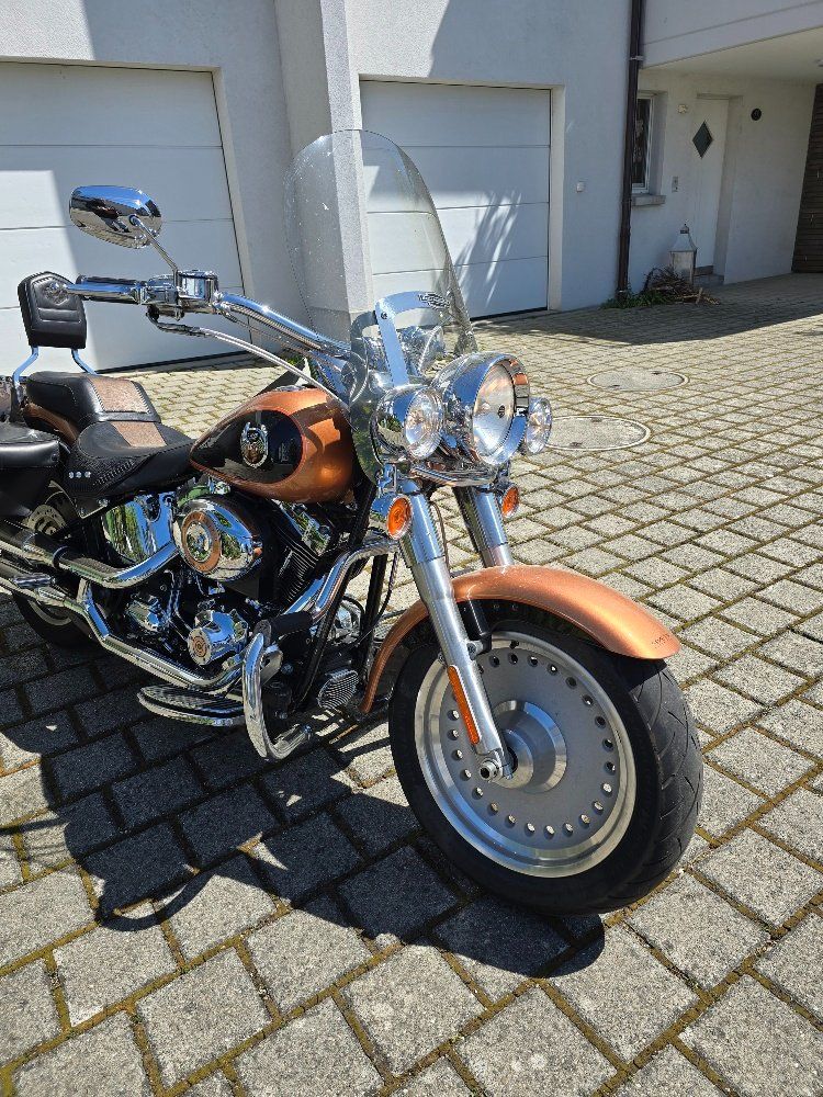 Harley-Davidson Chopper: FAT BOY FLSTF 1584 Anniversary edition – Gebraucht aus Wohlen AG von Bikergogo666 2