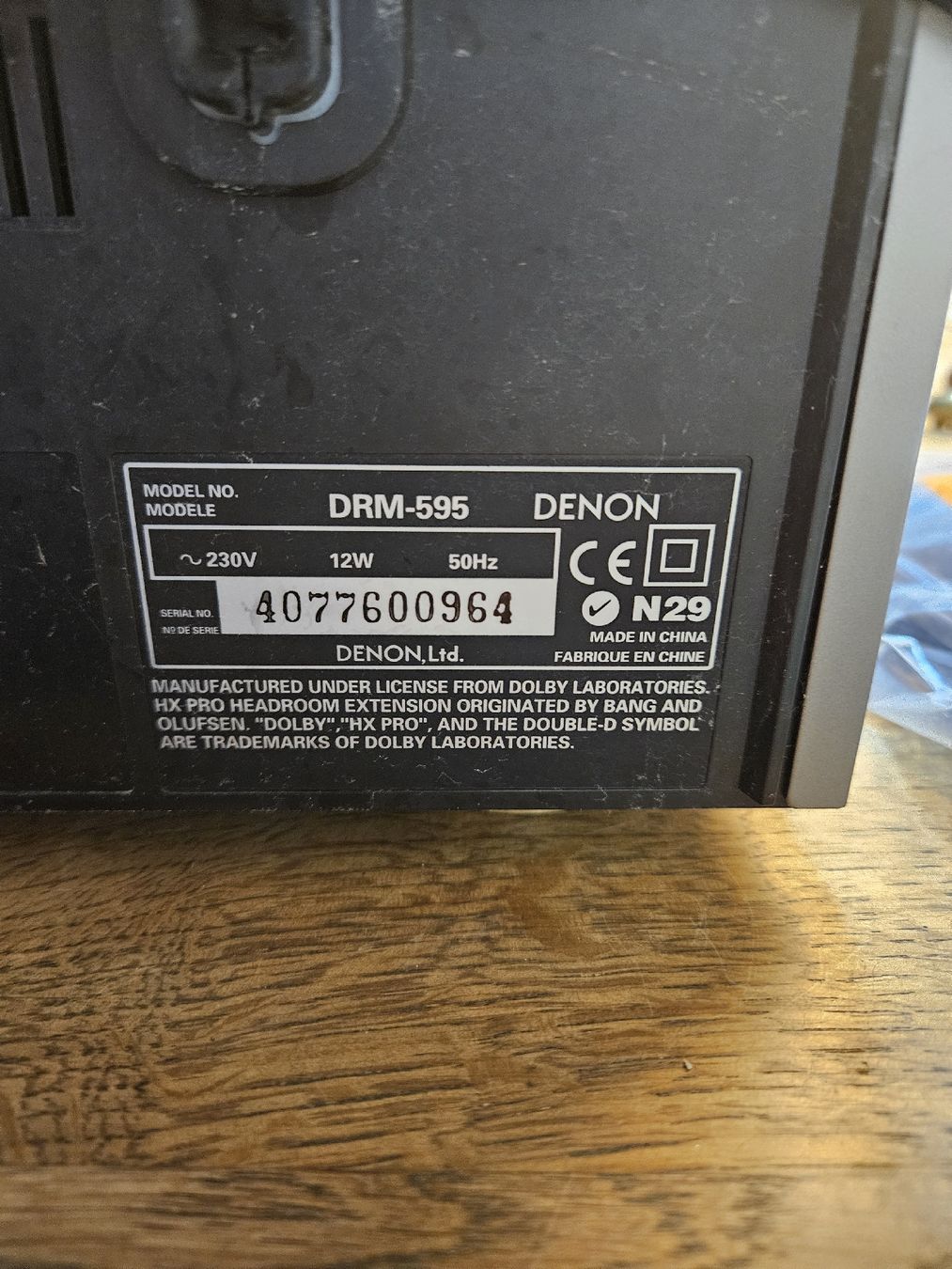 Denon Lettore multimediale & Streamer: Denon DRM-595 Cassetten Deck (D1) – Usato da Rorschach venduto da TimelessTrading 3