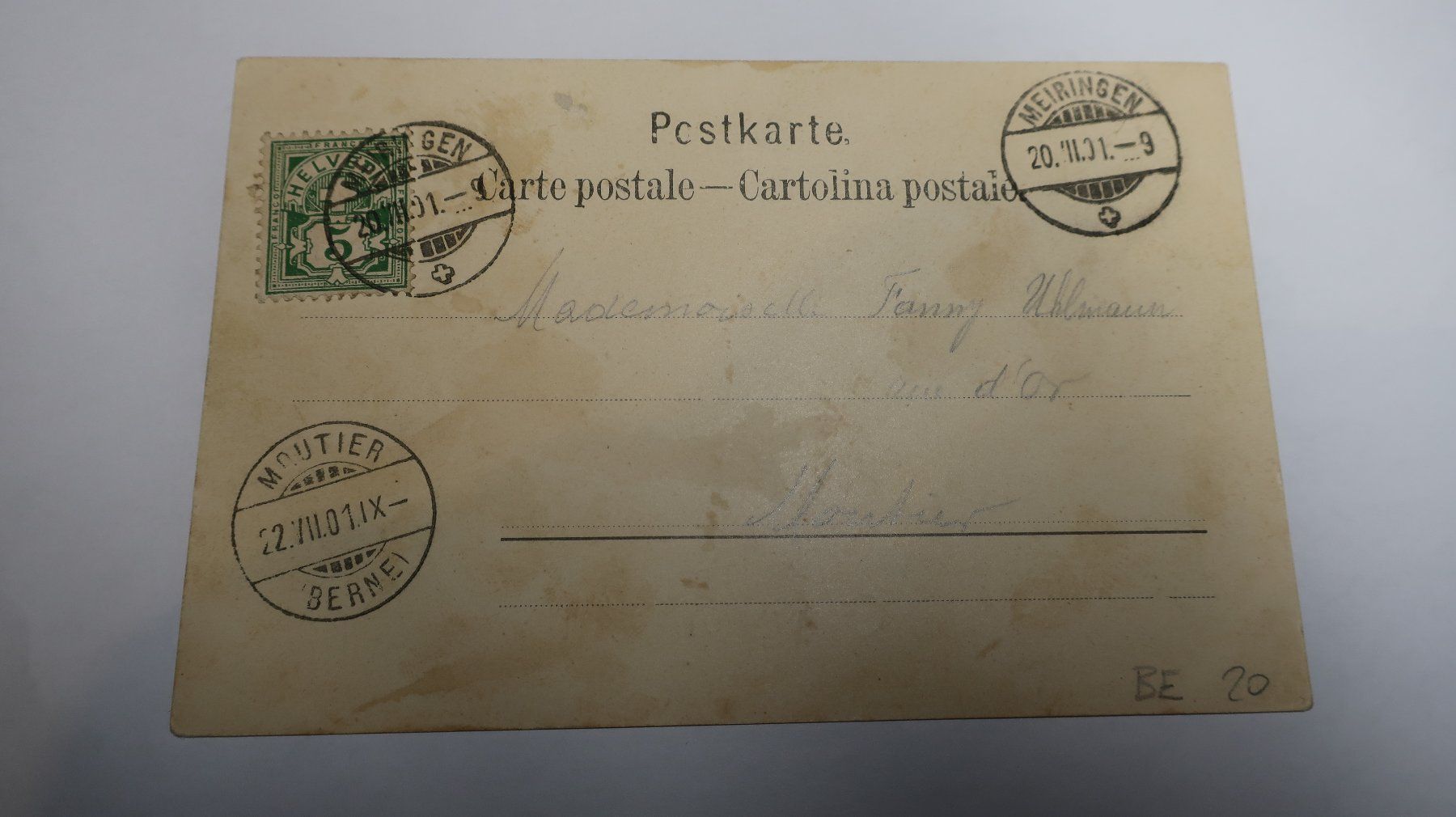 Cartoline postali: Gruss aus Meiringen 1901 – Usato da Cormoret venduto da Pascalll2001 8