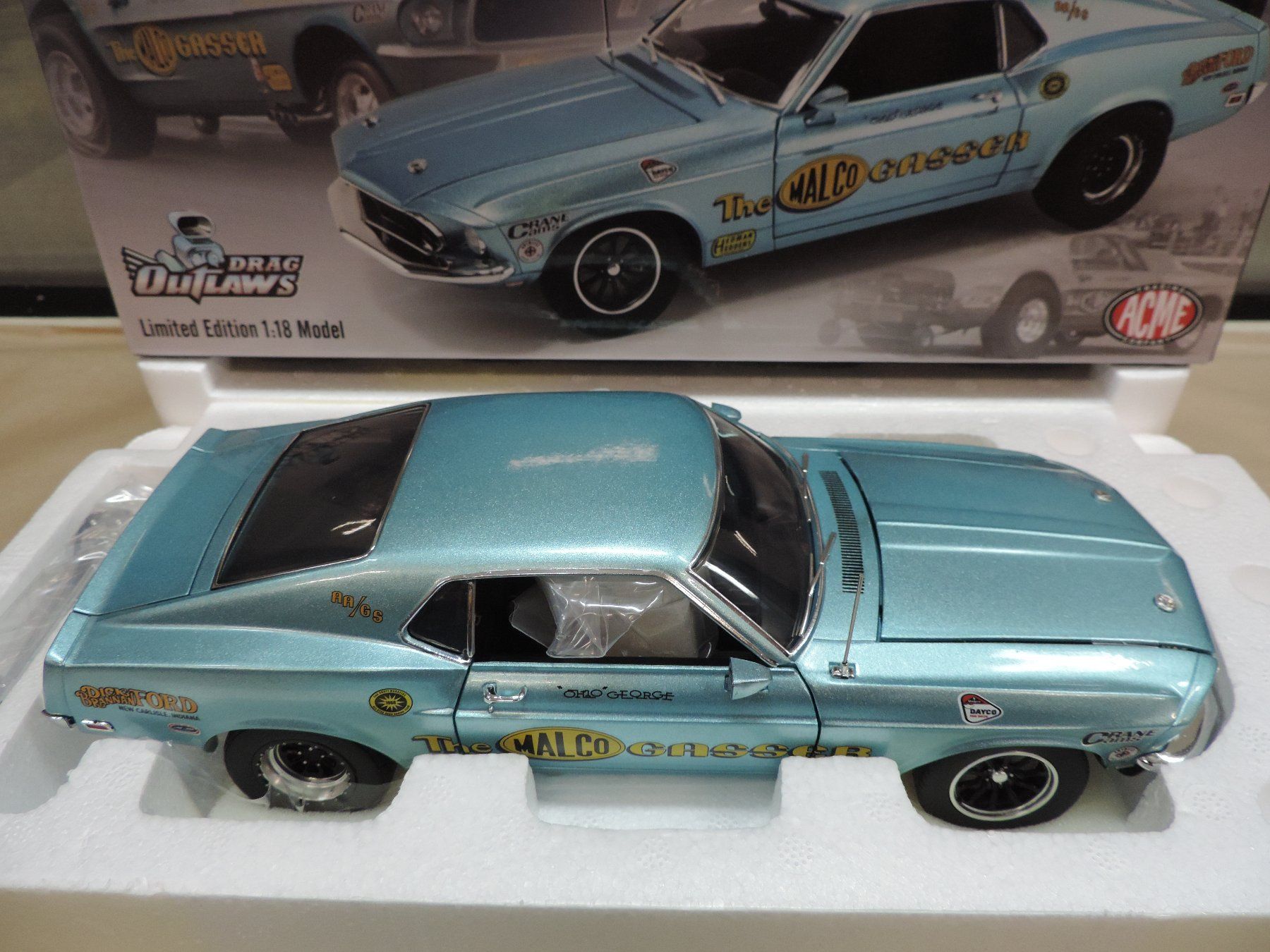 Ford Modellini d'auto: 1969 Ford Mustang ACME 1:18 – Nuovo e nell'imballaggio originale da Epautheyres venduto da LordSkull 2