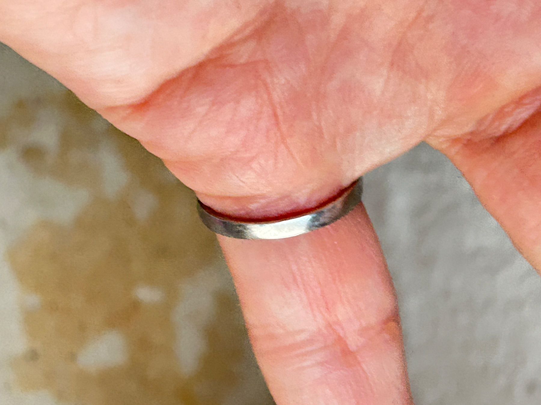 Anelli: Schlichter Silberring mit blauem Stein ( Gr 53) – Usato da Laufen venduto da Bellebellezza 2