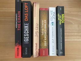 Bücherpaket Thriller 6 Stück