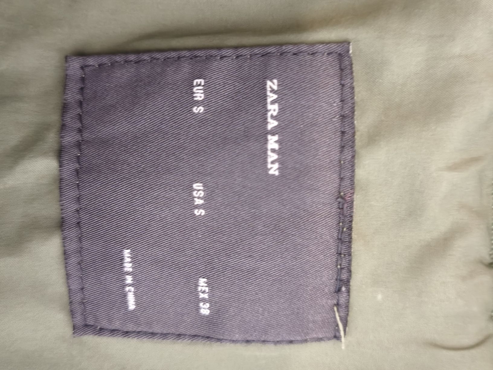 Zara Giacche: Zara Man Jacke, olivgrün, Grösse S, Top Zustand, – Nuovo (secondo la descrizione) da Emmetten venduto da SecondhandSiska 3