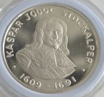 Limitierte Silbermedaille Kaspar Stockalper 1609-1691