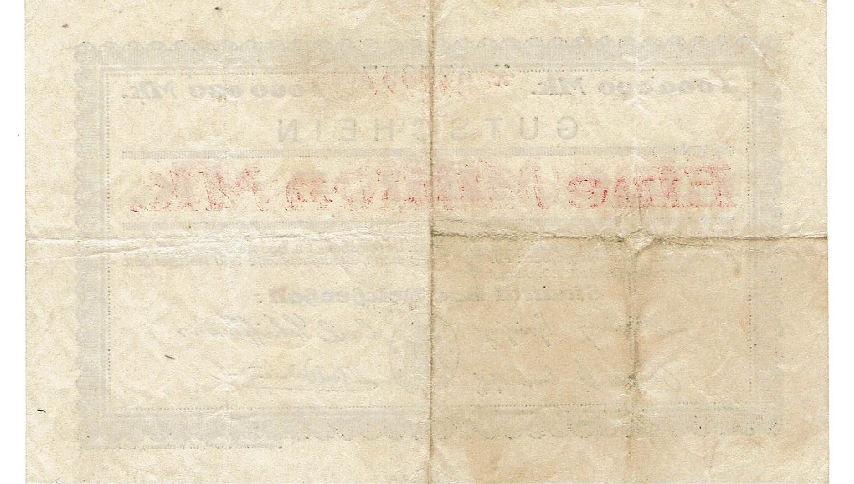 Banconote: Bad Reichenhall 1 Mil.Mark 20.08.1923 SS++-VZ – Usato da Steffisburg venduto da ber_8htf 1