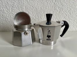Bialetti Moka 2 Tassen inkl. Neue Dichtungsringen