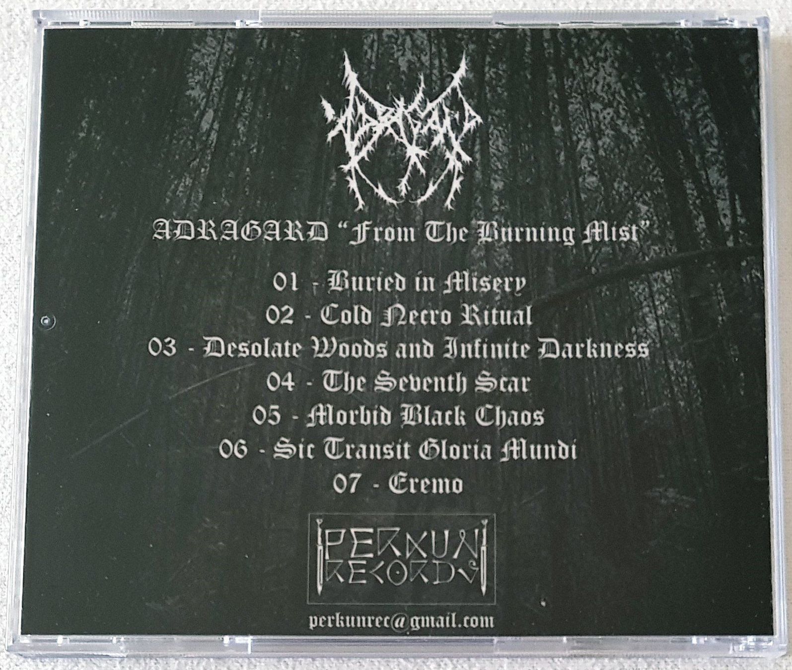 CD: Adragard – From The Burning Mist - CD - 2018 - First Press – Usato da Uster venduto da Zardodel 1