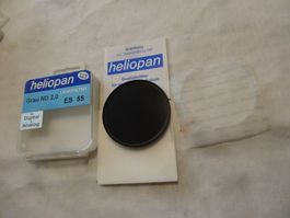 HELIOPAN GRAU ND 2,0 ES 55MM LICHTFILTER.BOX-BEIDE CLAR