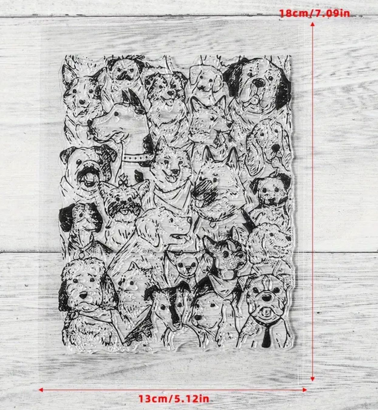 Stempel: div. Hunde -  Silikonstempel 13x18cm – Neu und originalverpackt aus Frenkendorf von jazzplatten