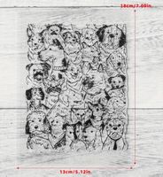 div. Hunde -  Silikonstempel 13x18cm