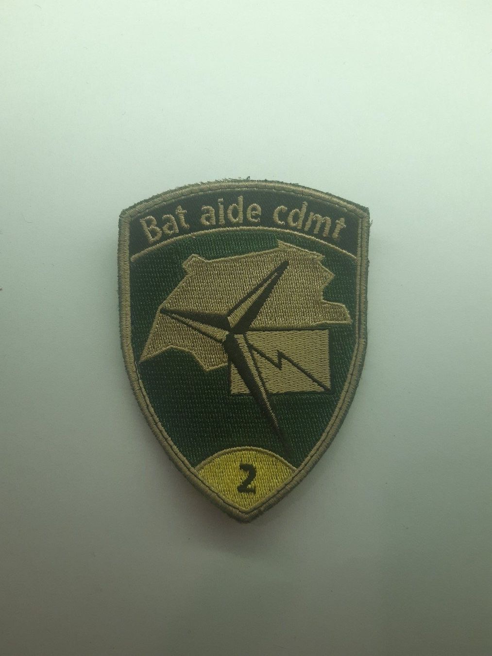 Schweizer Armee Placchette & Badge: BADGE ECUSSON MILITAIRE SUISSE BAT AIDE CDMT 2 – Nuovo (secondo la descrizione) da Domdidier venduto da baumeyer-seb