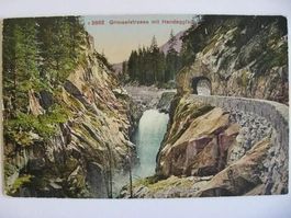 AK  Grimselstrasse mit Handeggfall