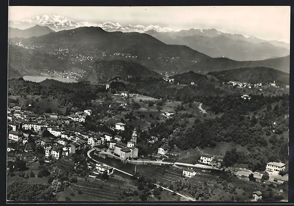 Cartoline postali: Carona, Panorama mit Kirche, Fliegeraufn – Usato da Berlin venduto da bartko-reher
