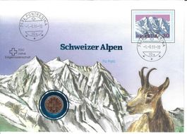 Numisbrief 1991 Schweizer Alpen 700 J. Eidgenossenschaft