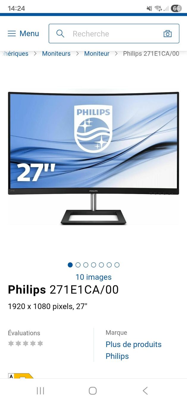 Philips Monitor: Moniteur LCD incurvé Full HD – Usato da Lausanne venduto da ShifuDus 1