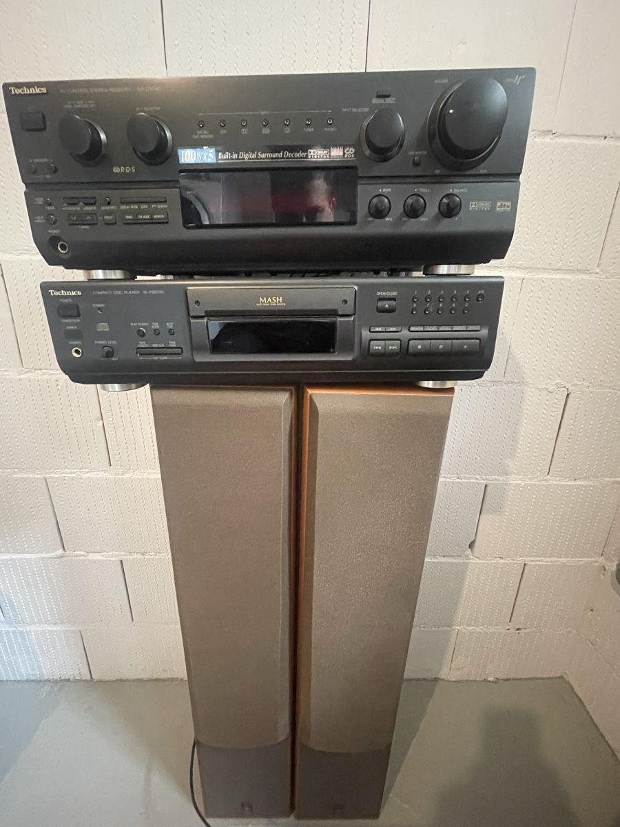 Technics Home Cinema: Technics SA-DX940 Receiver CD Player SL-PG490 Lautsprecher – Usato da Horboden venduto da Advance79