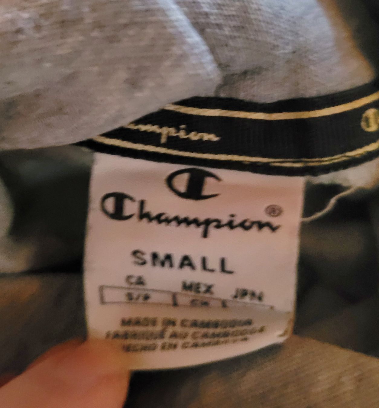 Champion Maglioni & Felpe: Champion Pullover Hoodie grau  Gr. S (128/140) – Usato da Widnau venduto da kerstinlo 2