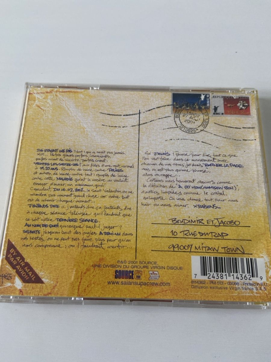 CD: Saian Supa Crew X Raisons CD – Usato da Gossau SG venduto da shnizzle 1