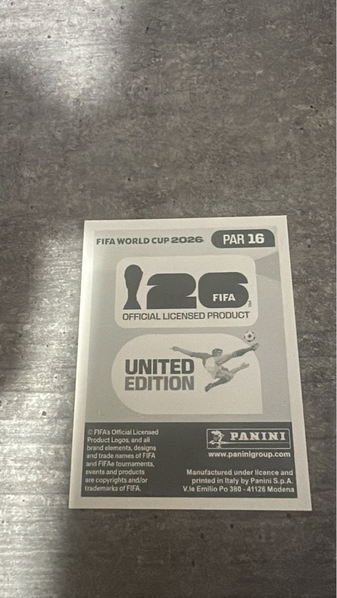 Panini Carte collezionabili: PAR 16 , FIFA WORLD CUP 2026 – Nuovo (secondo la descrizione) da Frauenfeld venduto da 1PegPeg1 1