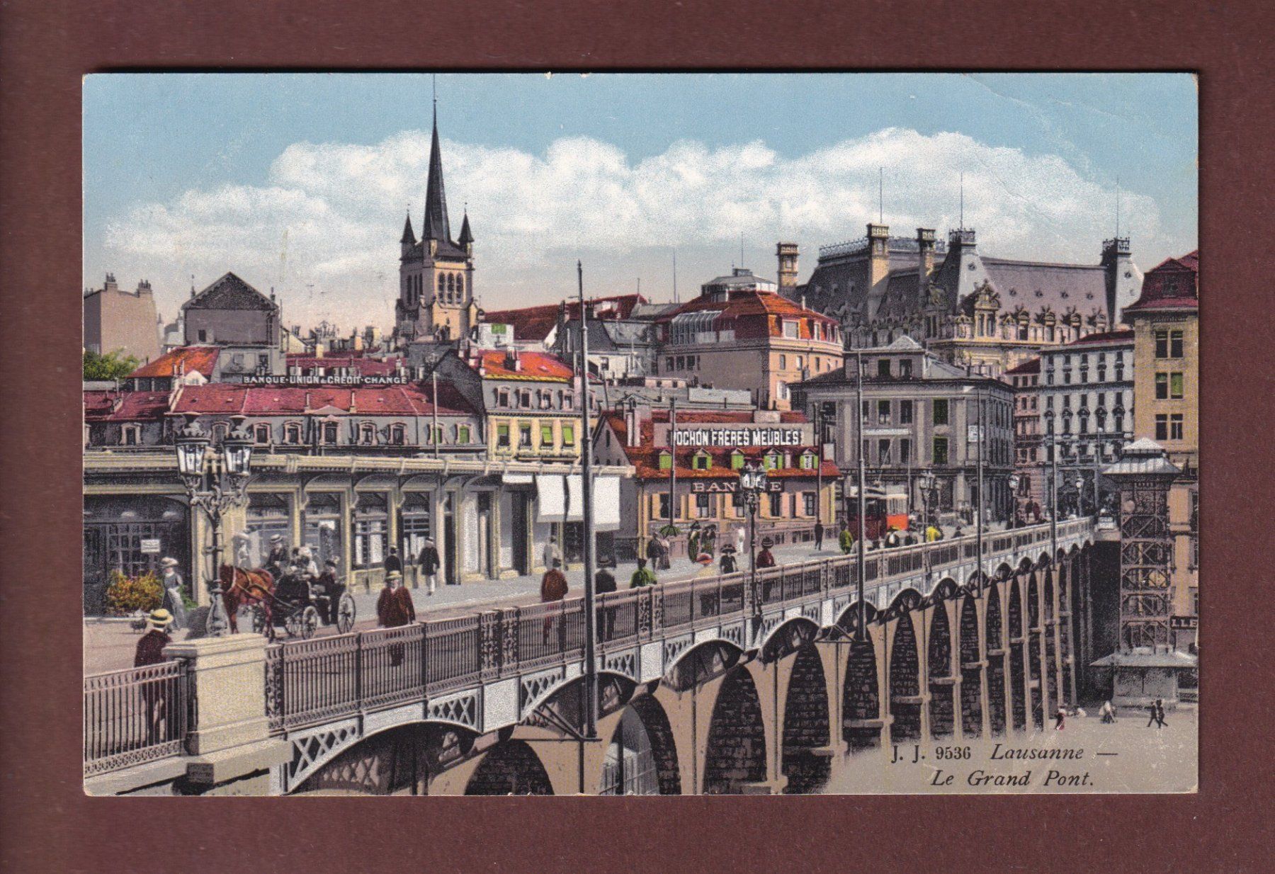 Cartes postales: LAUSANNE - Le Grand Pont - 1920 – D'occasion à Pully par nicecards