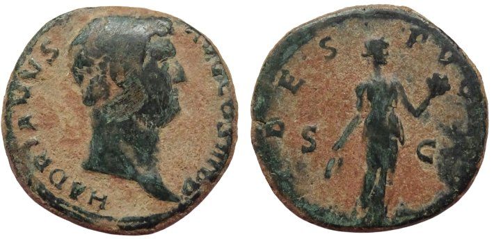 Tutti le monete: HADRIAN Æ As – Usato da La Sarraz venduto da classicworldcoins