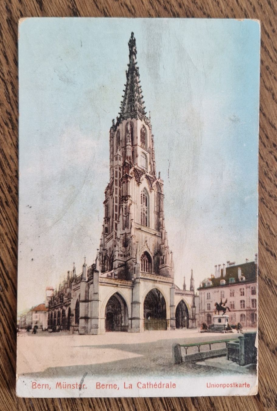Ansichtskarten: Berner Münster 1907, n. Töss – Gebraucht aus Ebikon von Donar50