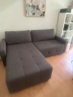 Ecksofa grau mit Bettfunktion