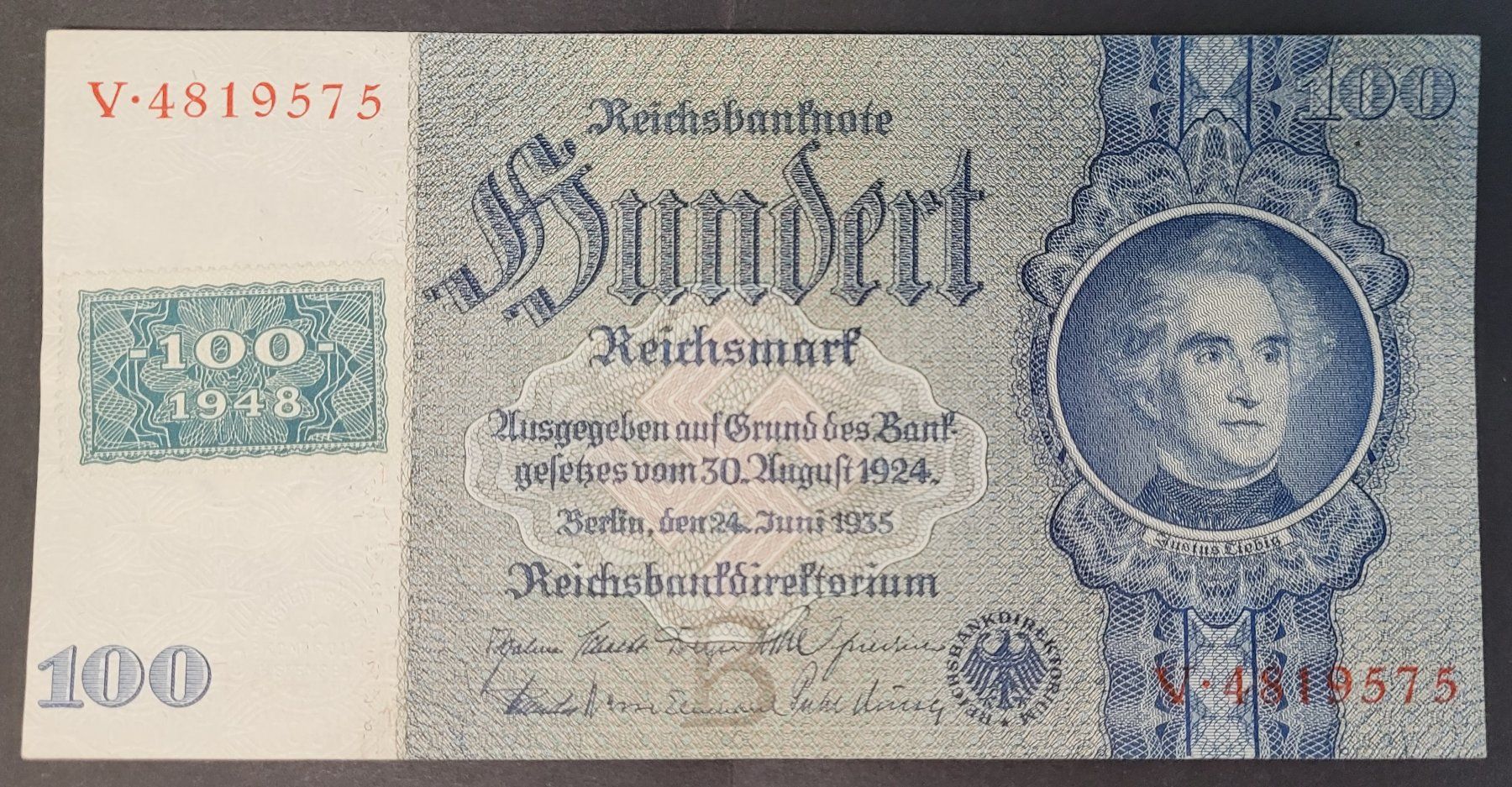 Banconote: 100 MARK  / DDR 1948 (aUNC.) – Nuovo (secondo la descrizione) da Mumpf venduto da antonio_schweiz_961