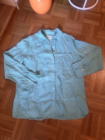 Marc O'Polo Bluse Grösse 36 aus Leinen türkis