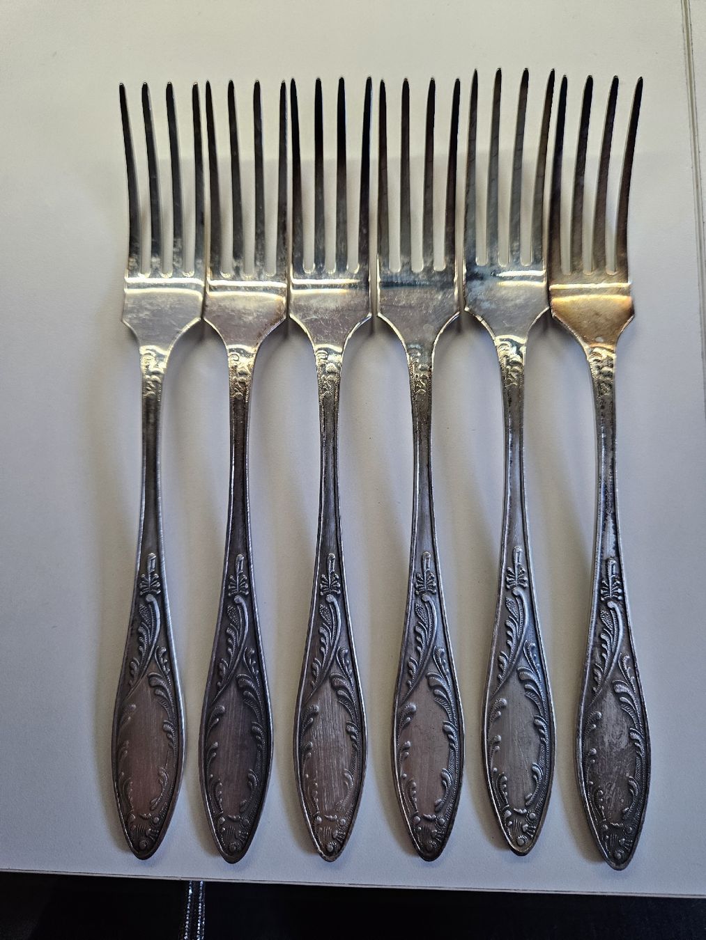 Fourchettes: 6 Gabeln versilbert als nobles Besteck – D'occasion à Rheineck par Eulalia40