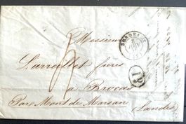 1845 Vorphila Frankreich - Bordeaux  mit  Inhalt