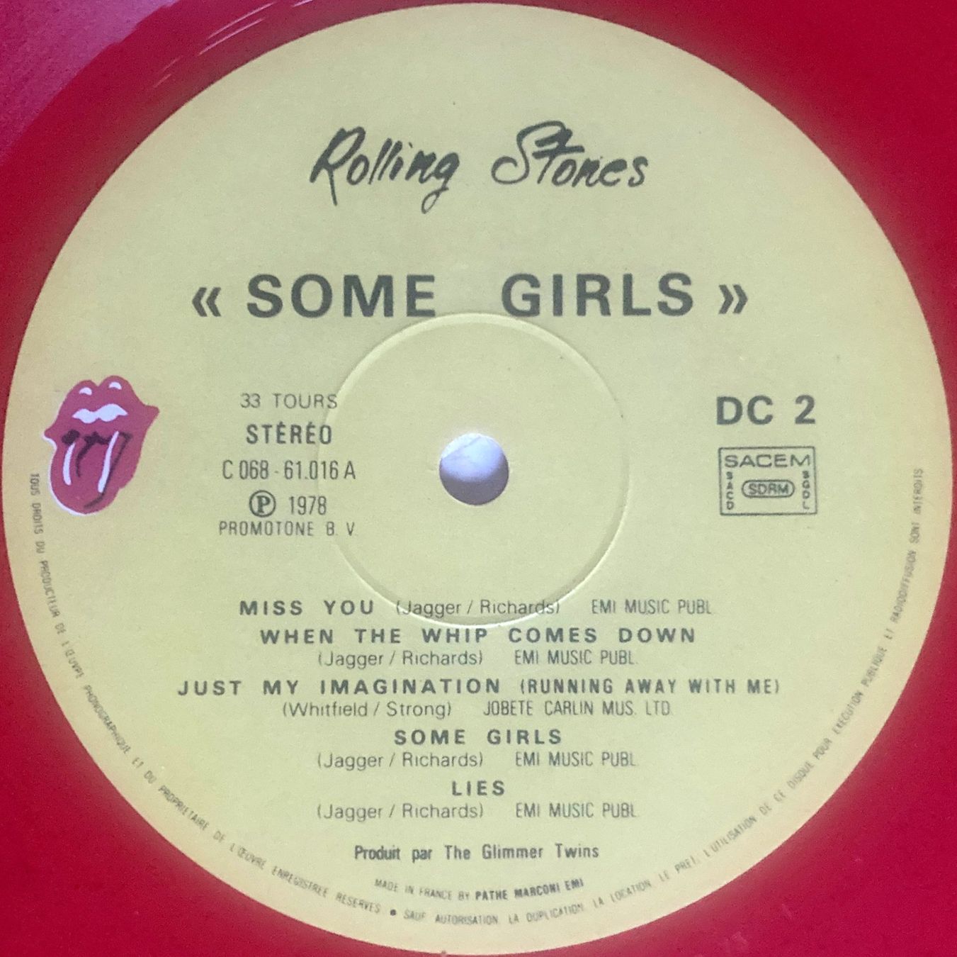 Vinyles: ROLLING STONES - SOME GIRLS – D'occasion à Bottens par hotter-than-hell 4