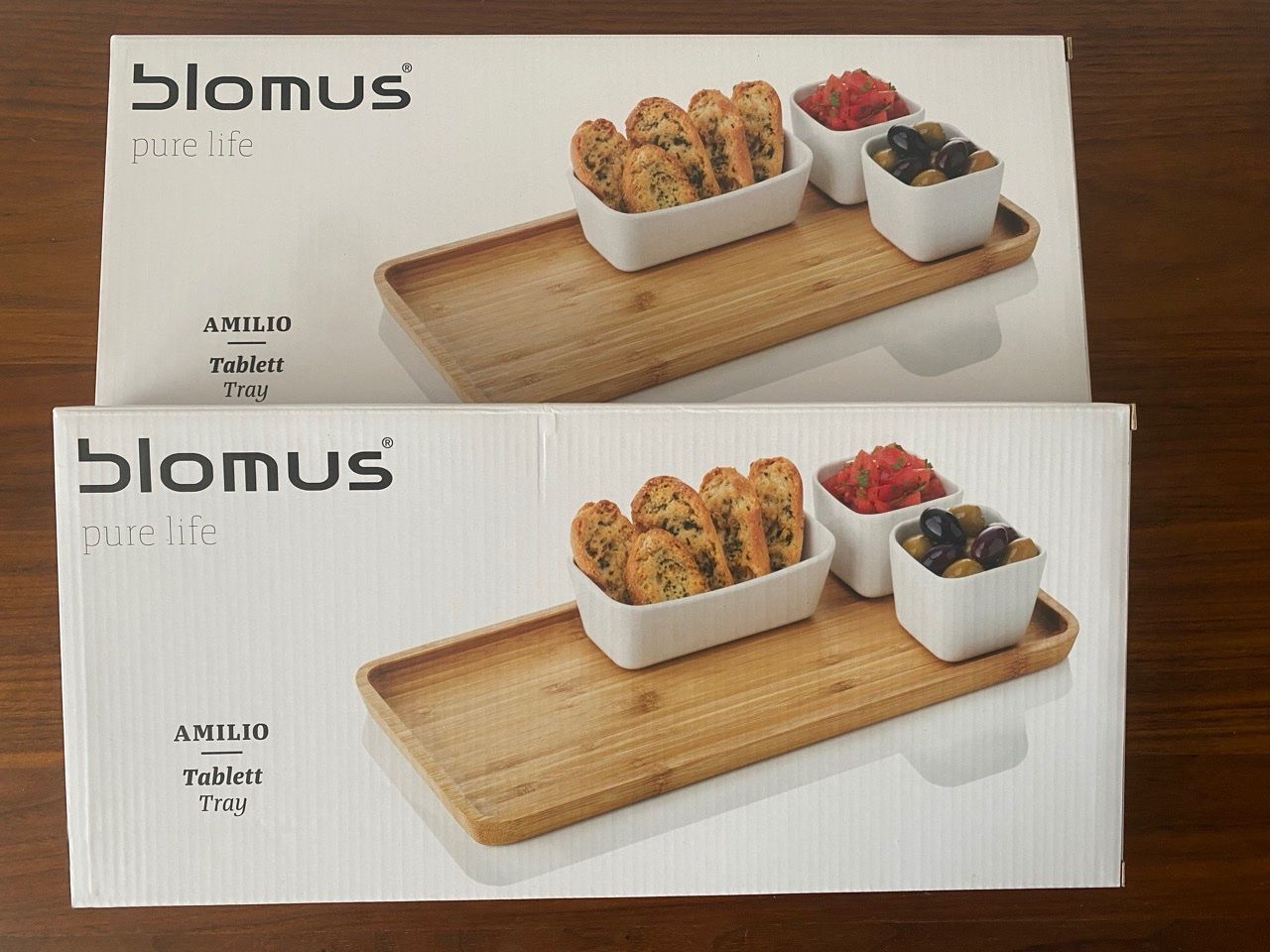 Blomus Geschirrsets: Zwei Blomus Amilio Bambus Tablett Neu – Neu und originalverpackt aus Meggen von Prkz77